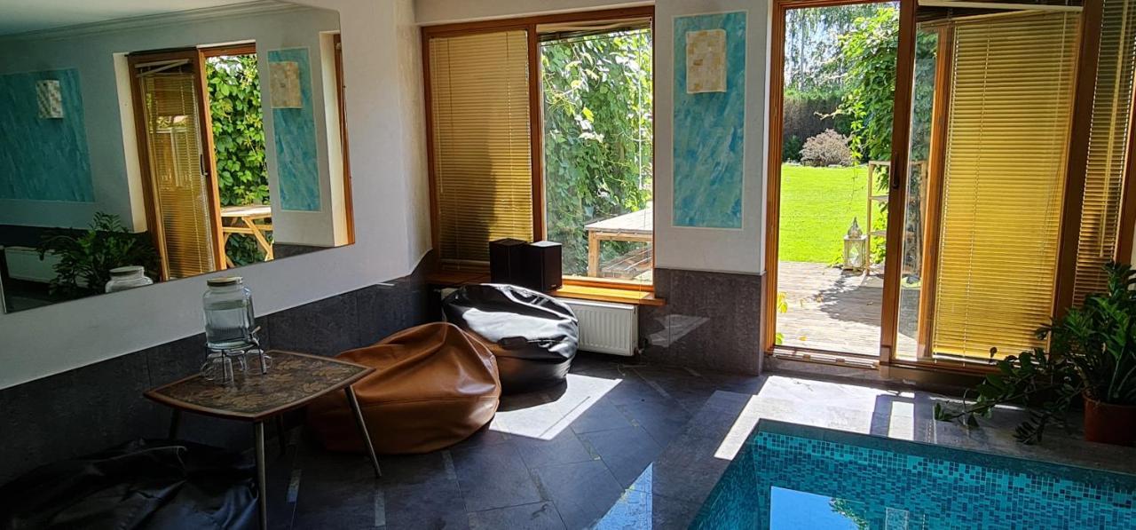 Spacious House With Indoor Pool & Sauna. Ādaži Exterior foto